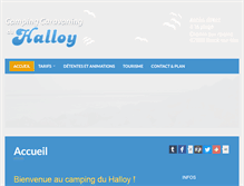 Tablet Screenshot of campingduhalloy.fr